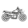 Трафарет для розмальовки,H15#,Мотоцикл