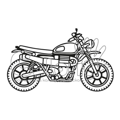 Трафарет для розмальовки,H15#,Мотоцикл